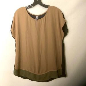 Bobeau sheer blouse. Size M